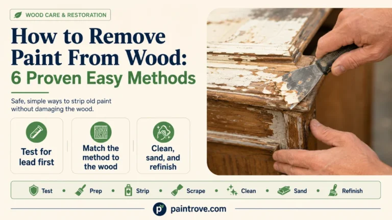 How to remove paint from wood safely