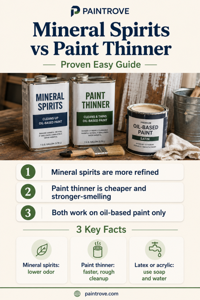 Paint thinner and mineral spirits quick guide