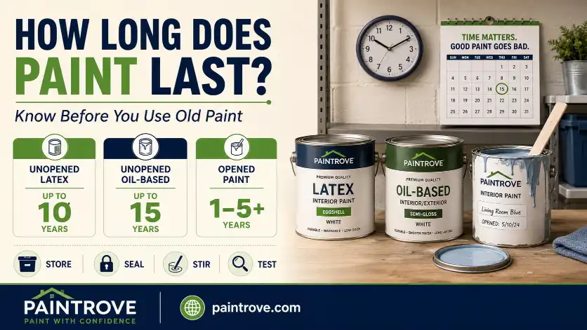 Paint cans showing how long does old paint last