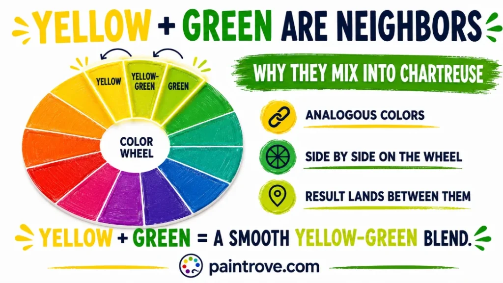 Why Yellow and Green Make Chartreuse
