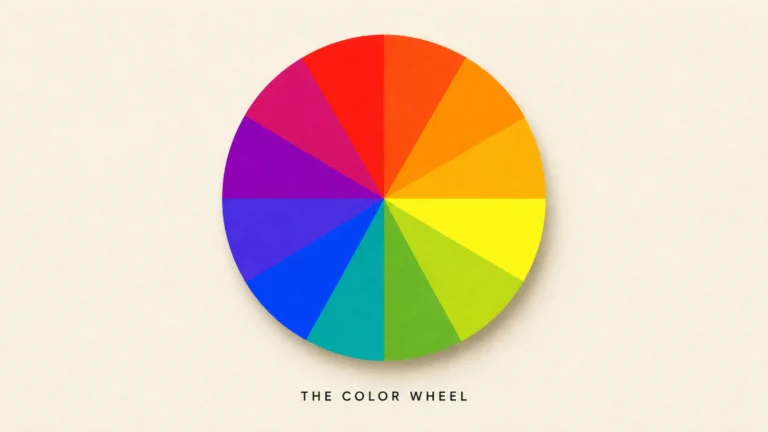 12-hue color wheel showing primary, secondary and tertiary colors with hex codes