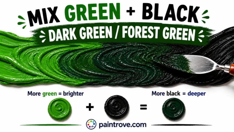 What Color Do Green and Black Make When Mixed