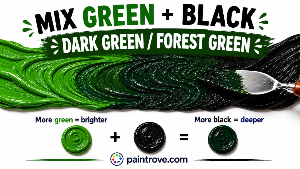 What Color Do Green and Black Make When Mixed