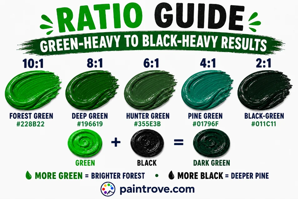 What Color Do Green and Black Make When Mixed