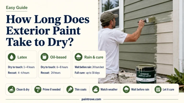 How Long Does Exterior Paint Take to Dry? Easy Guide