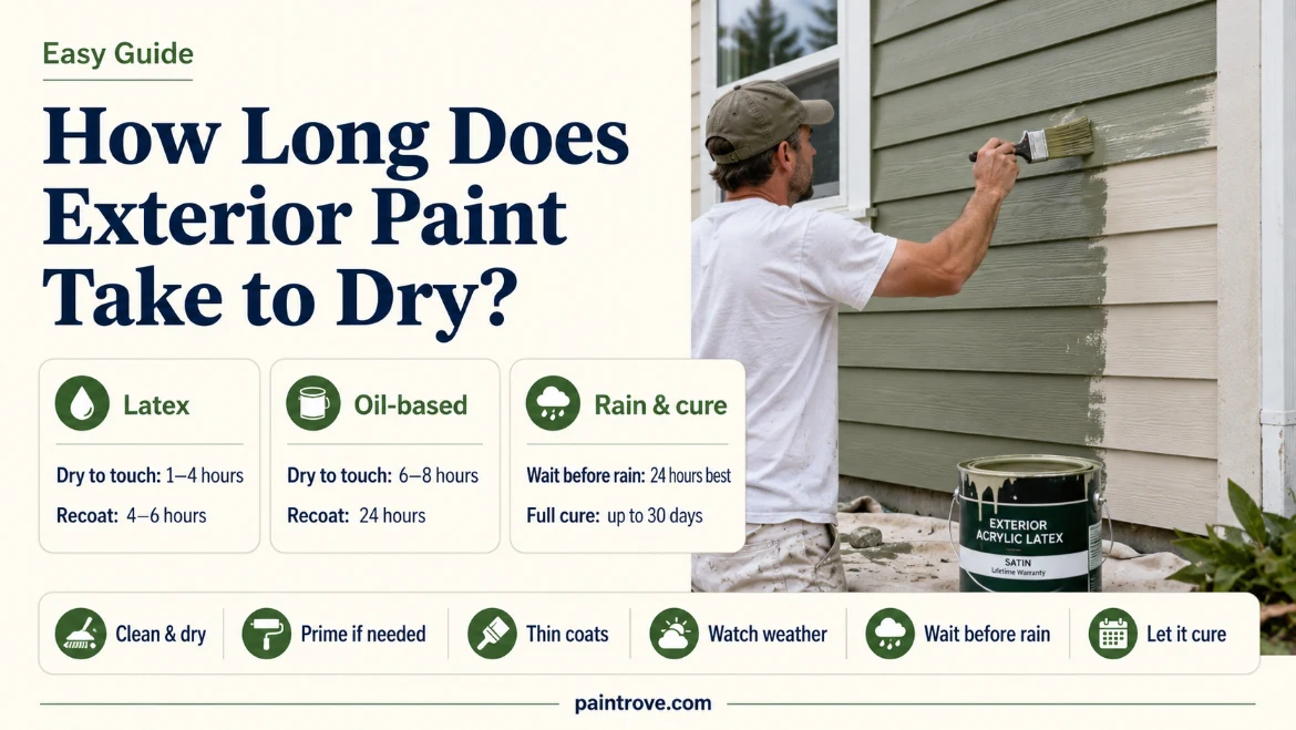 How Long Does Exterior Paint Take to Dry? Easy Guide