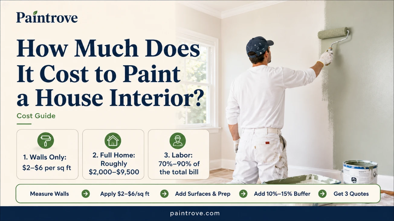 how much does it cost to paint a house interior