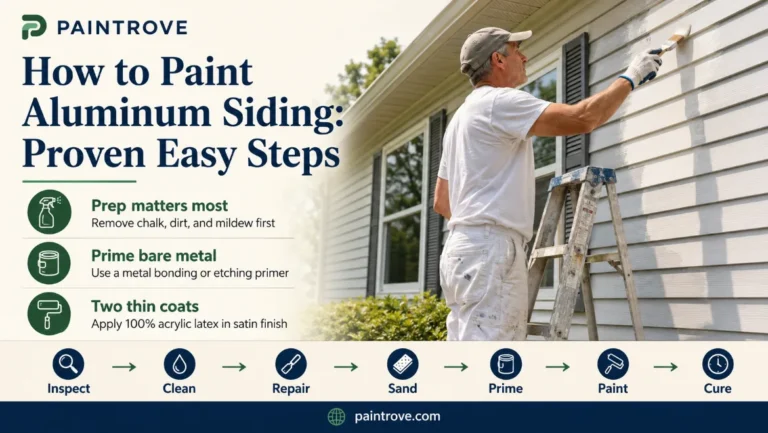 How to paint aluminum siding step guide