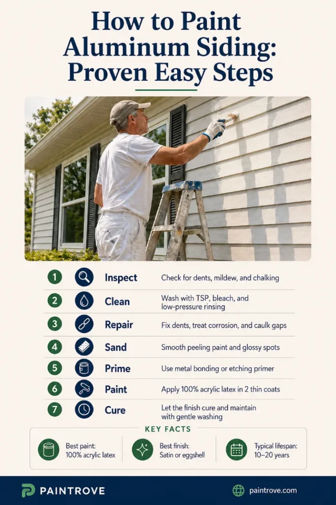 How to paint aluminum siding Pinterest guide