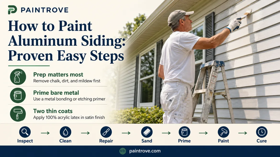 How to paint aluminum siding step guide