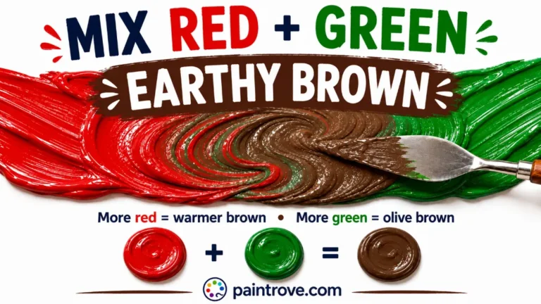 What Color Do Red and Green Make When Mixed? (Brown)