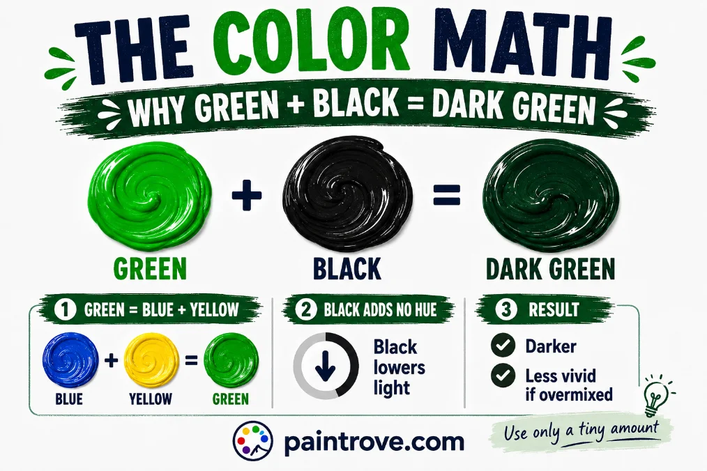 Why Green and Black Make Dark Green