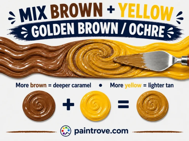 What Color Do Brown and Yellow Make When Mixed?