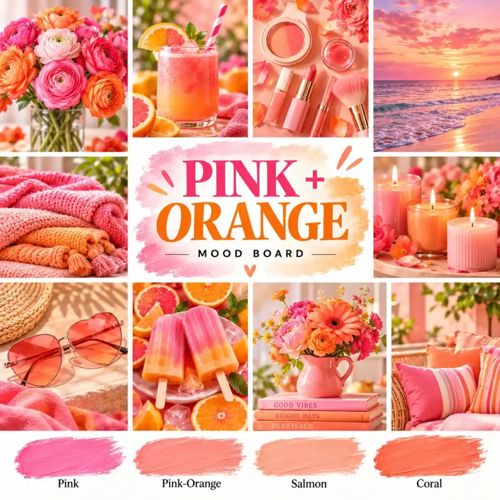 Orange, Pink, and Peach in Art, Design, and Fashion
